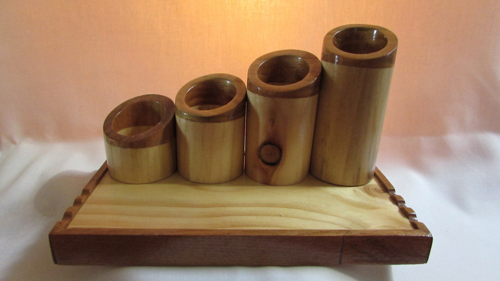 Two Wood Desk Tidy