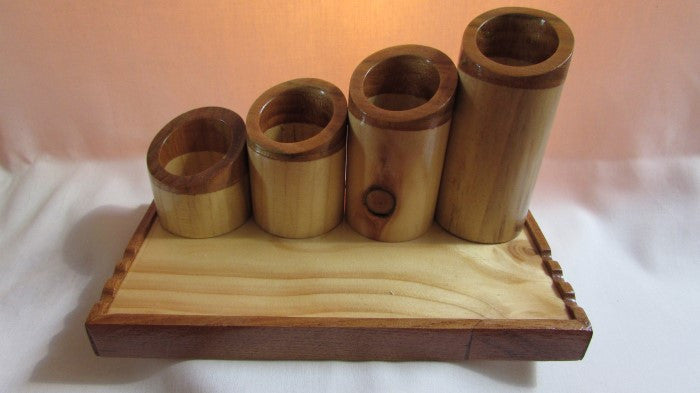 Two Wood Desk Tidy