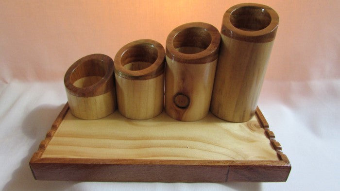 Two Wood Desk Tidy