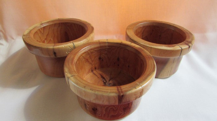 Small Triple Candle Bowls